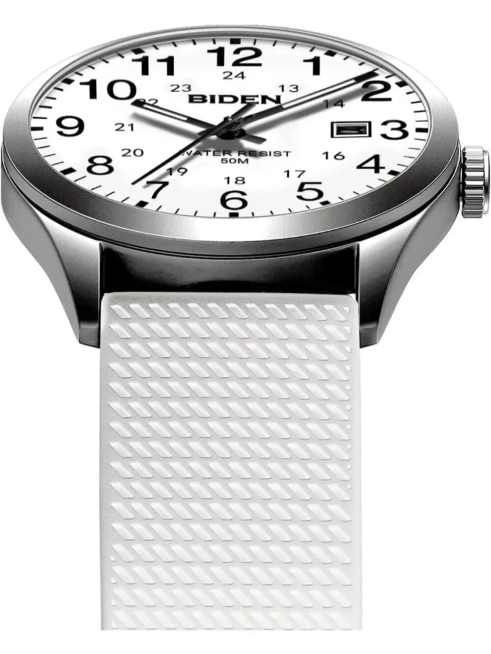 Men's White Analog Quartz Unisex Medical Professionals Waterproof Nurse Watch